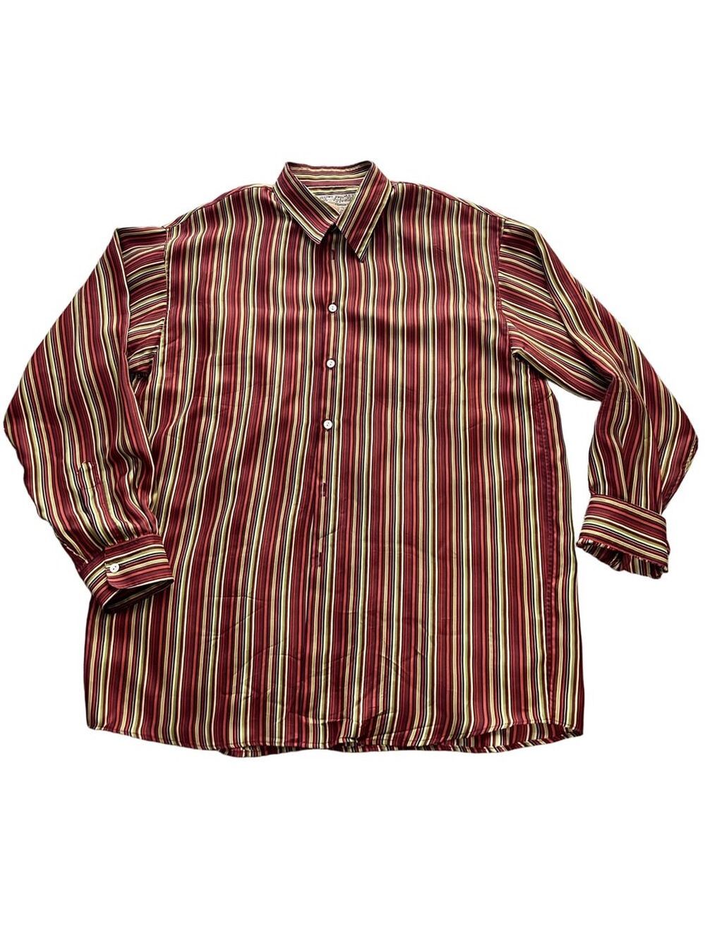 Le Garage Multicolor Stripe Button-Down Shirt Size L